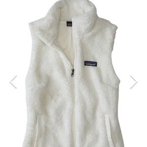 Patagonia white fluffy vest